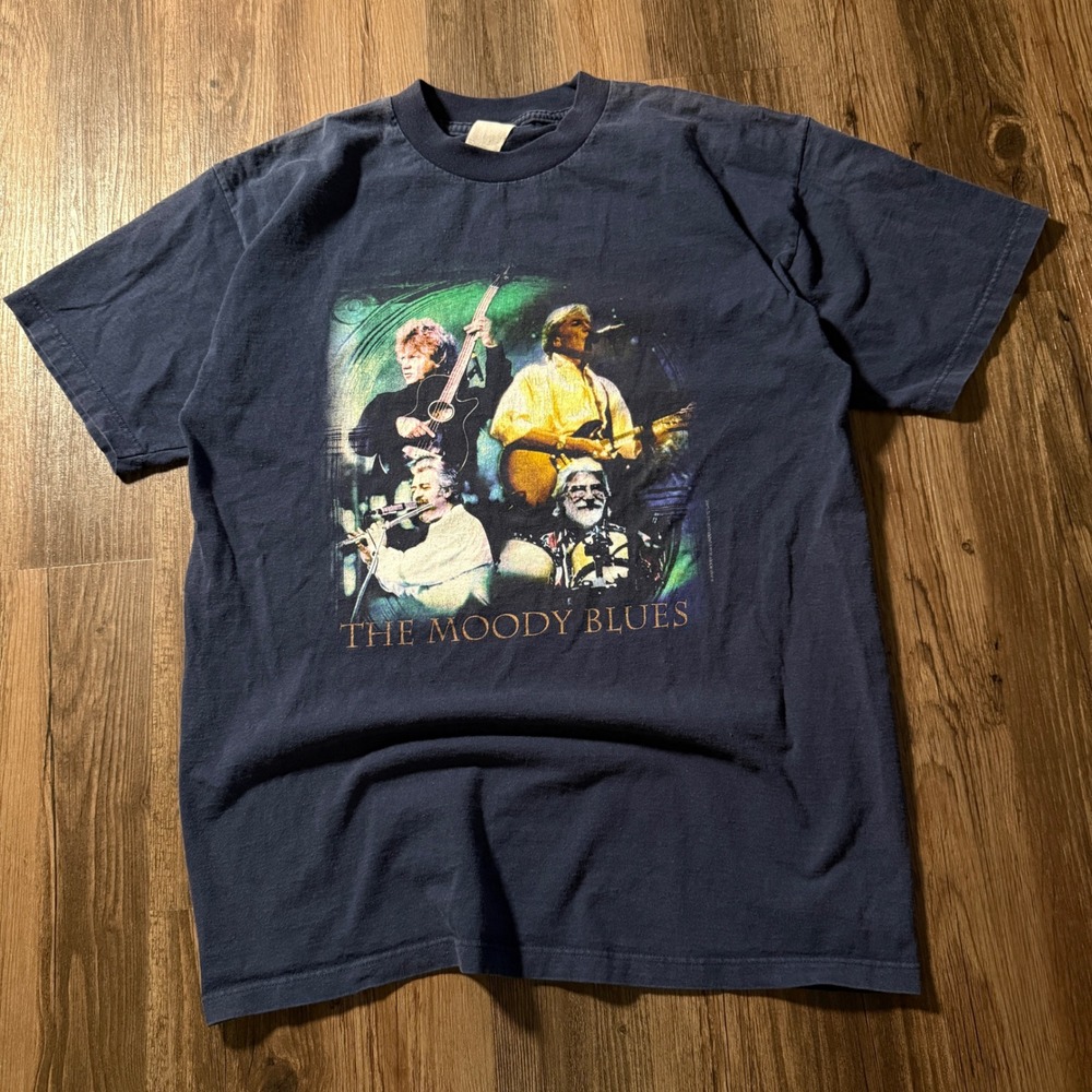 Vintage Moody Blues Hall‎ Of Fame 2000 Band Graphic T Shirt Mens L